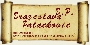 Dražeslava Palačković vizit kartica